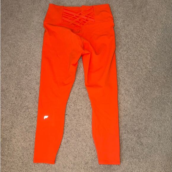 New Fabletics Boost Powerhold High-Waisted 7/8 Legging Passion Orange size M - Picture 7 of 8